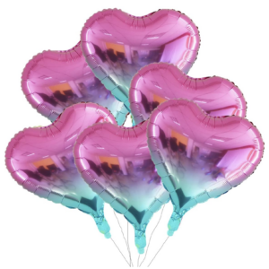 Balloon Foil Valentine Heart Gradient